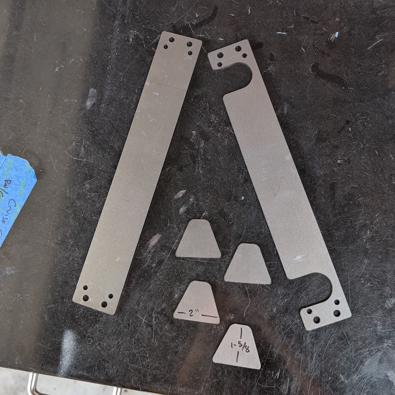 Derale Stacked Plate Cooler Mild Steel Mounting Plates